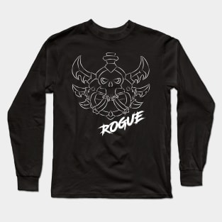 Rogue Crest (White) Long Sleeve T-Shirt